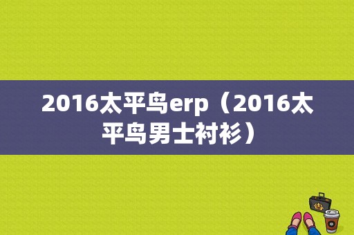 2016太平鸟erp（2016太平鸟男士衬衫）-图1